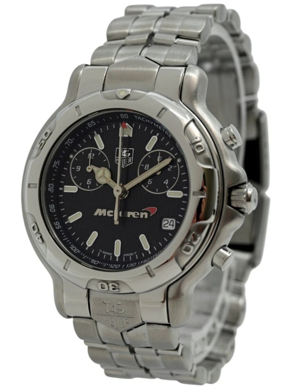 Tag Heuer 41mm Men's 6000 Series McLaren Limited Edition SS Watch Ref: CH1117!